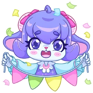 🥳 emoji Джиллиана без надписей @stickers_vk Telegram sticker 11 of 49