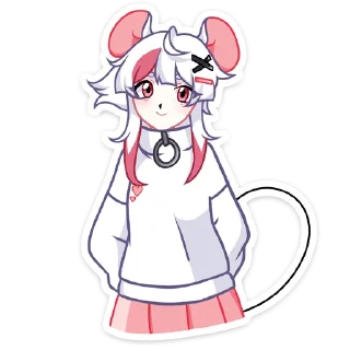 😊 emoji Мауси в кофте @stickers_vk без надписей Telegram sticker 6 of 48