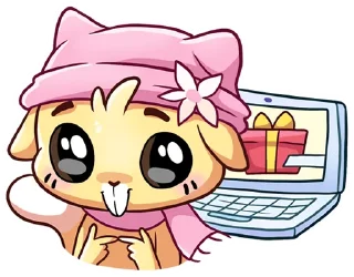 ☺ emoji @stickers_vk без надписей зимние бисквит и ванилька Telegram sticker 22 of 49