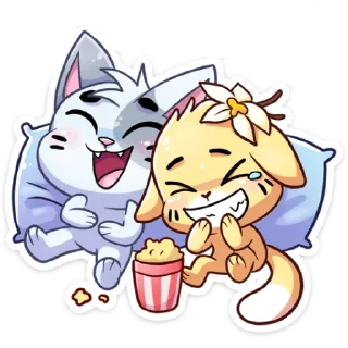 😂 emoji Бисквит и Ванилька без надписей @stickwithouttext Telegram sticker 11 of 48