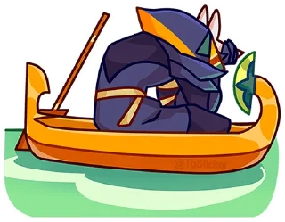 😣 emoji Анубис и Ра без текста @TgSticker Telegram sticker 7 of 97