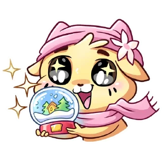 😍 emoji @stickers_vk без надписей зимние бисквит и ванилька Telegram sticker 23 of 49