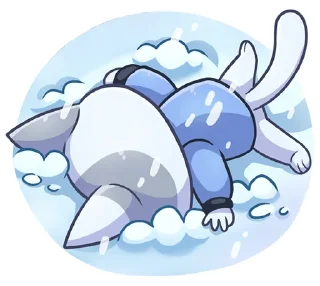 ❄ emoji @stickers_vk без надписей зимние бисквит и ванилька Telegram sticker 8 of 49