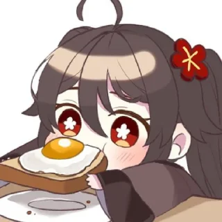 🍳 emoji Ху Тао Telegram sticker 10 of 35