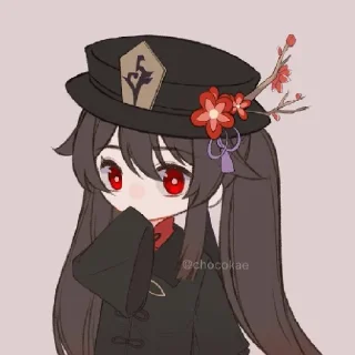 🌺 emoji Ху Тао Telegram sticker 17 of 35