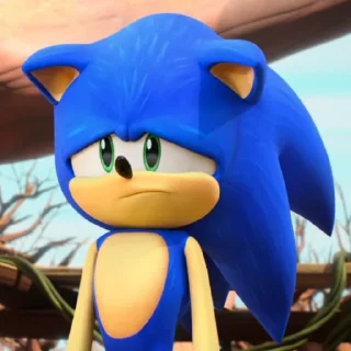 😔 emoji Sonic prime (my username @Darkhote ) Telegram sticker 10 of 76