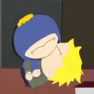 👨‍❤️‍💋‍👨 emoji З днем саус парку Telegram sticker 16 of 104