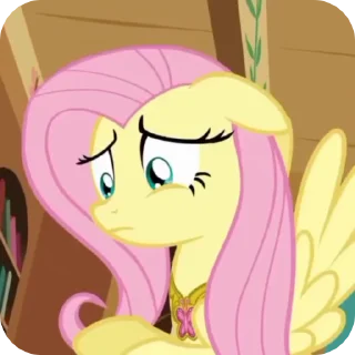 😧 emoji fluttershy 🍓 :: @mlll1p Telegram sticker 19 of 55