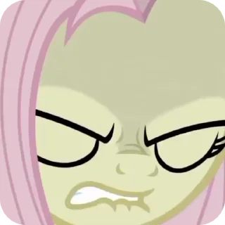 😼 emoji fluttershy 🍓 :: @mlll1p Telegram sticker 24 of 55