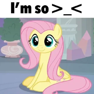 🪸 emoji fluttershy ^^ 🐰 Telegram sticker 22 of 22