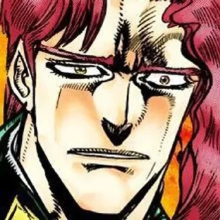😬 emoji Kakyoin manga Telegram sticker 24 of 47