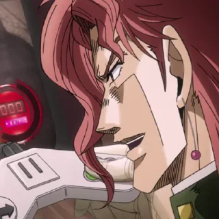 😉 emoji 🍒-noriaki kakyoin-🍒 Telegram sticker 8 of 26