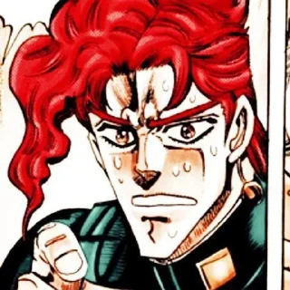 🫵 emoji Kakyoin manga Telegram sticker 20 of 47
