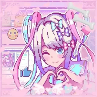 🥰 emoji (KAngel) by @stickplusbot Telegram sticker 18 of 31