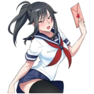 ❤ emoji Ayano Aishi Telegram sticker 9 of 20