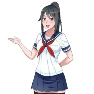 ❤ emoji Ayano Aishi Telegram sticker 5 of 20