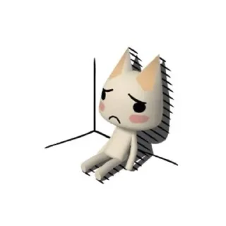 🙁 emoji ˚ʚ♡ɞ° cute cat fr. @lleemeowho ⁺˳✧༚ Telegram sticker 13 of 17