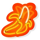 🍌 emoji Neon Emoji @xkysluv Telegram sticker 7 of 40