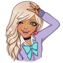 👋 emoji Gyaru Telegram sticker 5 of 35