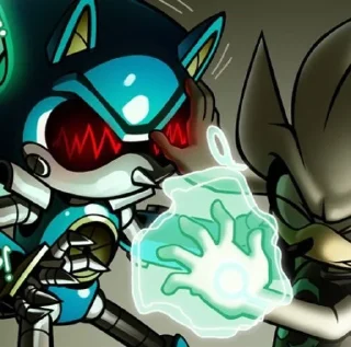 ⚡ emoji Метал Соник кьют @BroMetalNeo Telegram sticker 9 of 51