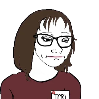 ☹️ emoji Stupid Wojak Telegram sticker 21 of 34