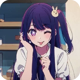 🎤 emoji HOSHINO AI BY @kur_ruk : @fStikBot Telegram sticker 22 of 26