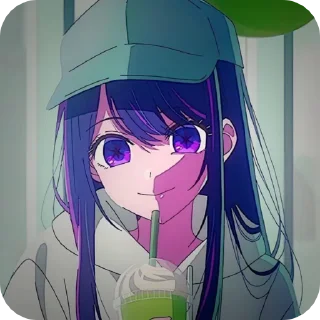 🎤 emoji HOSHINO AI BY @kur_ruk : @fStikBot Telegram sticker 17 of 26