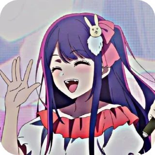 🎤 emoji HOSHINO AI BY @kur_ruk : @fStikBot Telegram sticker 23 of 26