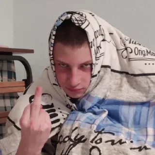 🖕 emoji Долбоебы Telegram sticker 11 of 18