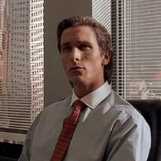 🌟 emoji Патрик бэйтман Telegram sticker 7 of 29