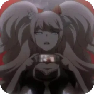 😒 emoji 💛Junko Enoshima/by @angeldokidoki ❤ Telegram sticker 20 of 73