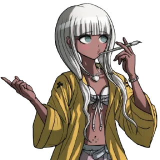 😗 emoji NDR V3. Angie Yonaga/Kokichi Ouma Telegram sticker 19 of 28