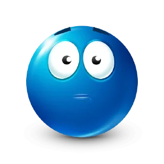 😐 emoji Blue emoji Telegram sticker 17 of 87