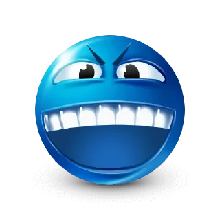 Sticker from blue