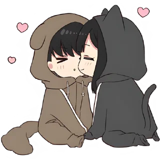 ❤️ emoji Юрудура-тян (В2) @Nyasticks Telegram sticker 16 of 26