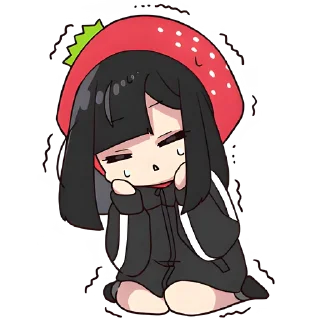 😪 emoji Юрудура-тян 3 @Nyasticks Telegram sticker 20 of 41