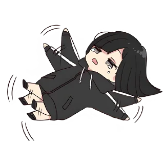 🫠 emoji Юрудура-тян @Nyasticks Telegram sticker 15 of 41