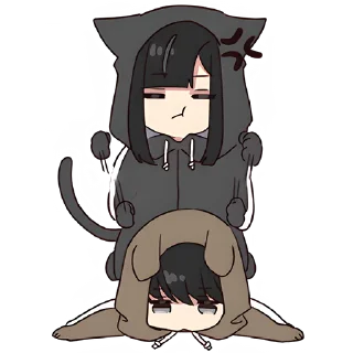 😠 emoji Юрудура-тян 2 @Nyasticks Telegram sticker 8 of 41