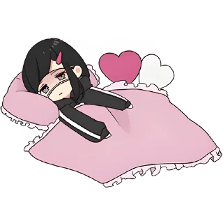 😴 emoji Юрудура-тян @Nyasticks Telegram sticker 24 of 41