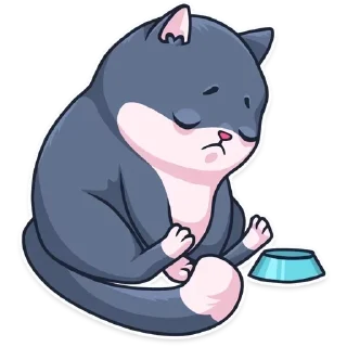 😓 emoji Кот Сеймур [@stickB00K] Telegram sticker 13 of 15