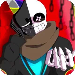 🌟 emoji Multiverse!King Sans @UndertaleDeltaruneStickersArts Telegram sticker 12 of 16