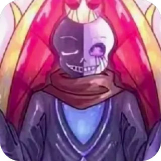 🌟 emoji Multiverse!King Sans @UndertaleDeltaruneStickersArts Telegram sticker 11 of 16
