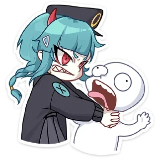 😡 emoji коу @lolitastick х @stickers_vk Telegram sticker 10 of 48