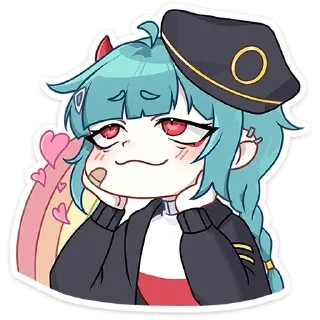 ❤ emoji коу @lolitastick х @stickers_vk Telegram sticker 22 of 48