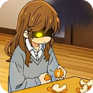 😠 emoji horimiya❤️ Telegram sticker 16 of 52