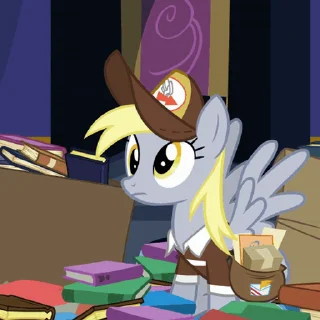 😌 emoji Derpy | @MLP_AnimatedStickers Telegram sticker 15 of 49