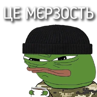 🤢 emoji Пепе в ЗСУ | @nalipki Telegram sticker 16 of 25
