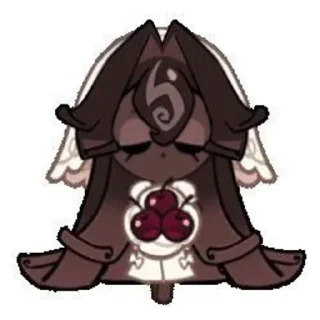 🙂 emoji Black Forest Cookie Telegram sticker 9 of 28