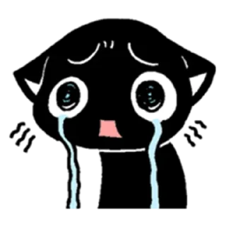 😭 emoji Blacky Kitty Telegram sticker 24 of 120