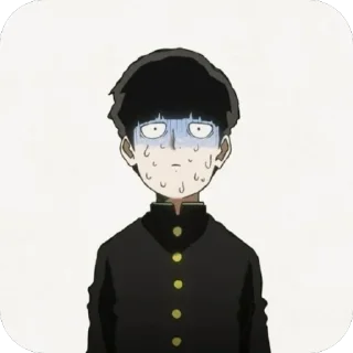 😨 emoji Mob Psycho 100 • @Earth928B Telegram sticker 9 of 90